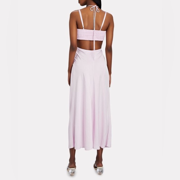 ALC Sienna Cut-Out Satin Midi Dress - Picture 3 of 5